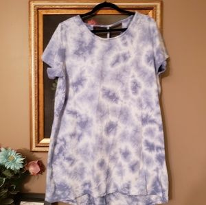 NWOT IDEAOLOGY casual tie die sweat shirt dress Tshirt Dress